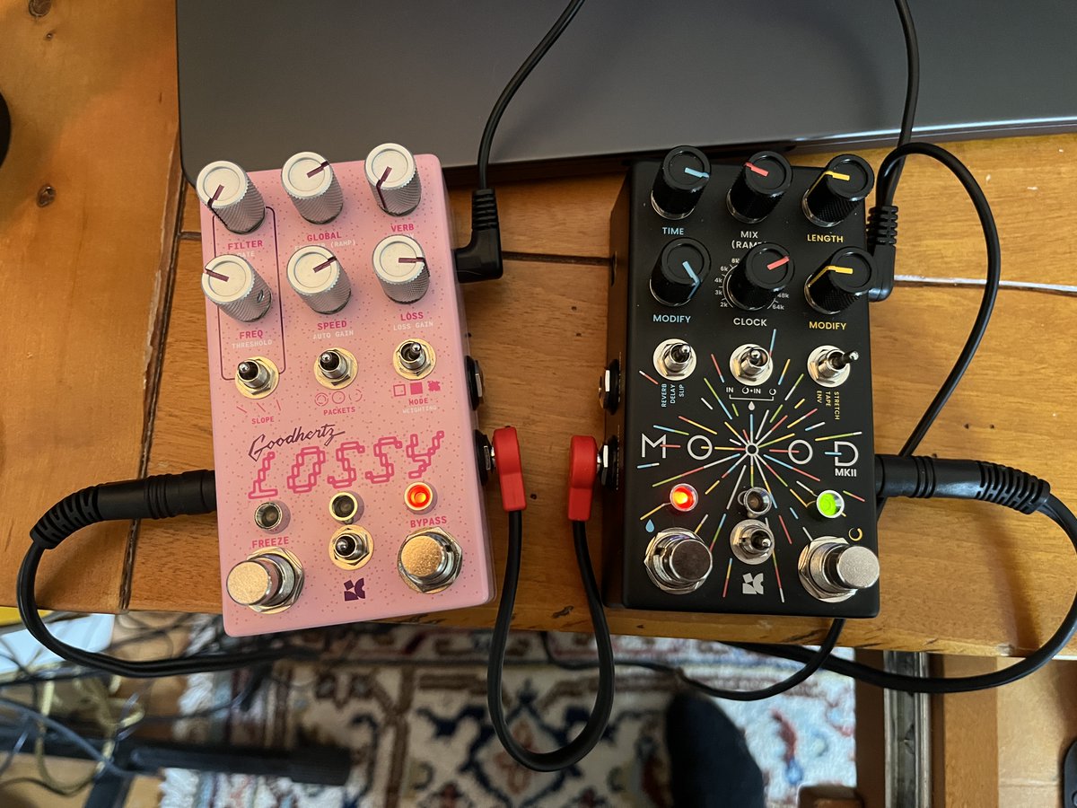 this combo is incredible and very stereo <a href="/goodhertz/">Goodhertz</a> <a href="/chasebliss/">chase bliss</a> &lt;3