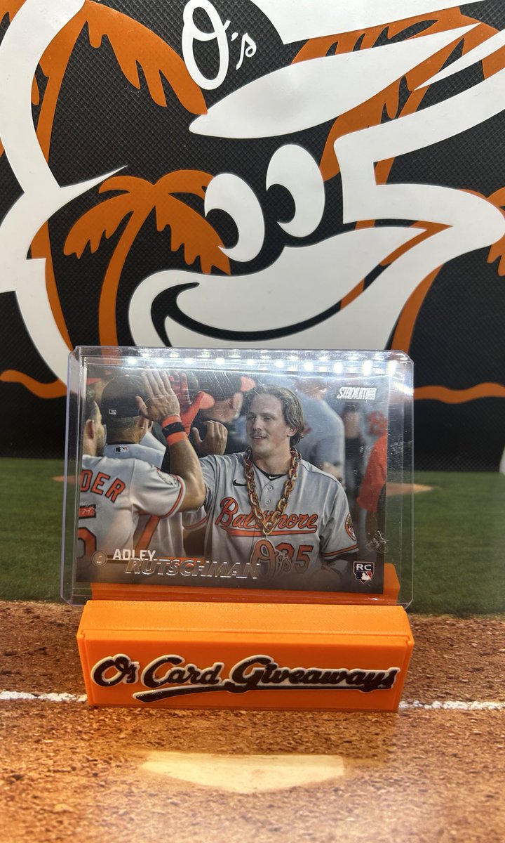 ORIOLES WIN!! Like retweet and follow! I’ll select one lucky winner during the game tomorrow to receive this Adley Rutschman card! #Birdland