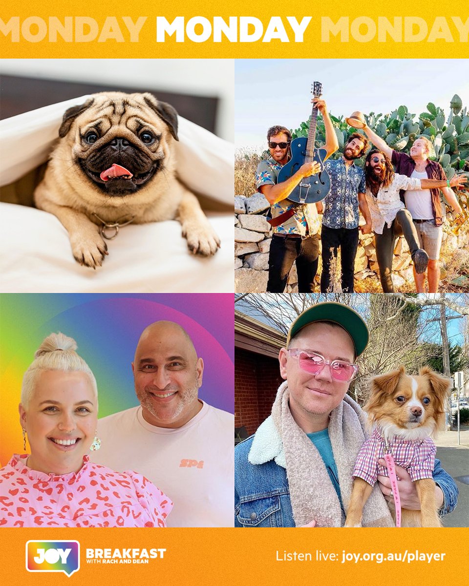 Monday morn on @JOY949, Caravãna Sun share the power of music with their track ‘Keep My Love Close’, Second Chance Animal Rescue  talks squishy faced pets - good or bad? Gossip Gay Joel pops by & so much more.

Join us 7-9am & start your week with pride.

#JOYBreakfast
#JOY30