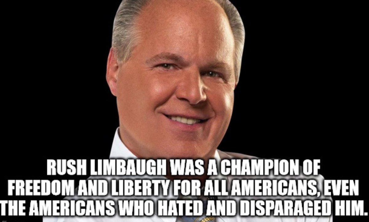 Rush Limbaugh is so very missed 🇺🇸💪❤️ 👇🏻