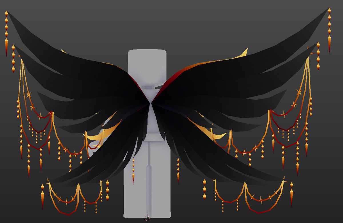 I gave in and made a set of pretty bejeweled wings to go along with any variations of the horns/antlers! #Roblox #RobloxUGC