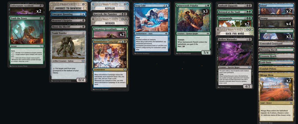 Got the 7-0 in the open with a 1 rare deck! It only took all my other card being busted and lands to cast them