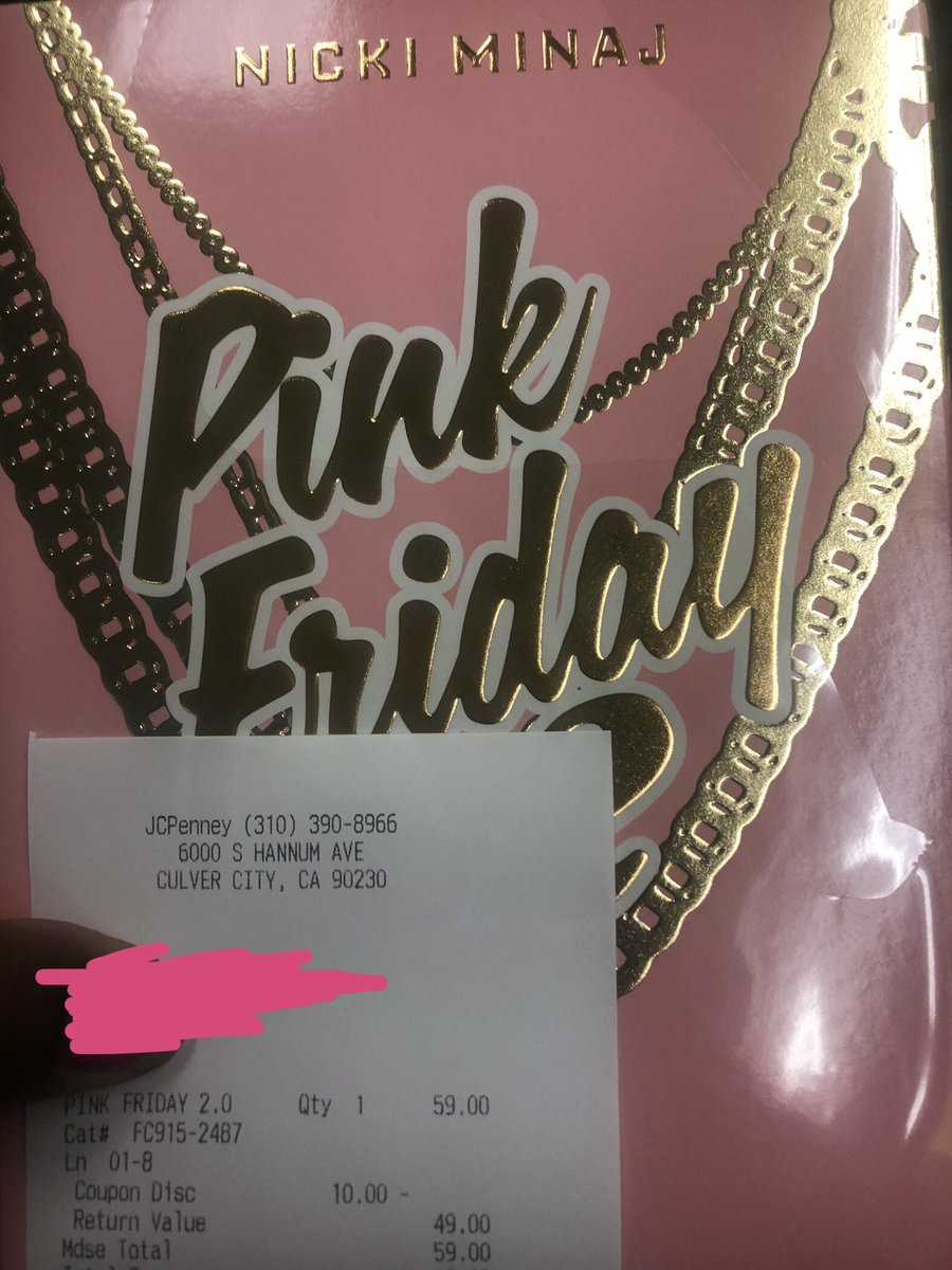 Southlanickifan's tweet image. Thank you JCPenney for presenting our Queen  #NickiMinaj the way you do ❤️❤️❤️😘#pinkfriday2perfume #FTCU5Months #PinkFriday2GagCityWorldTour we UP 🆙 sincerely #barbz