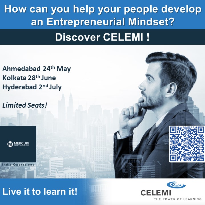 Dear People and Business Leaders Come.. DISCOVER CELEMI in Ahmedabad, Kolkata and Hyderabad! Deets @ zurl.co/T8vt Your only investment is your time! #entrepreneurship #management #humanresources #leadershipdevelopment #b2bsales #businessdevelopment #startup