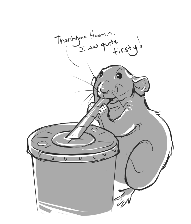 It's his now. 

Couldn't stop thinking about this rat.