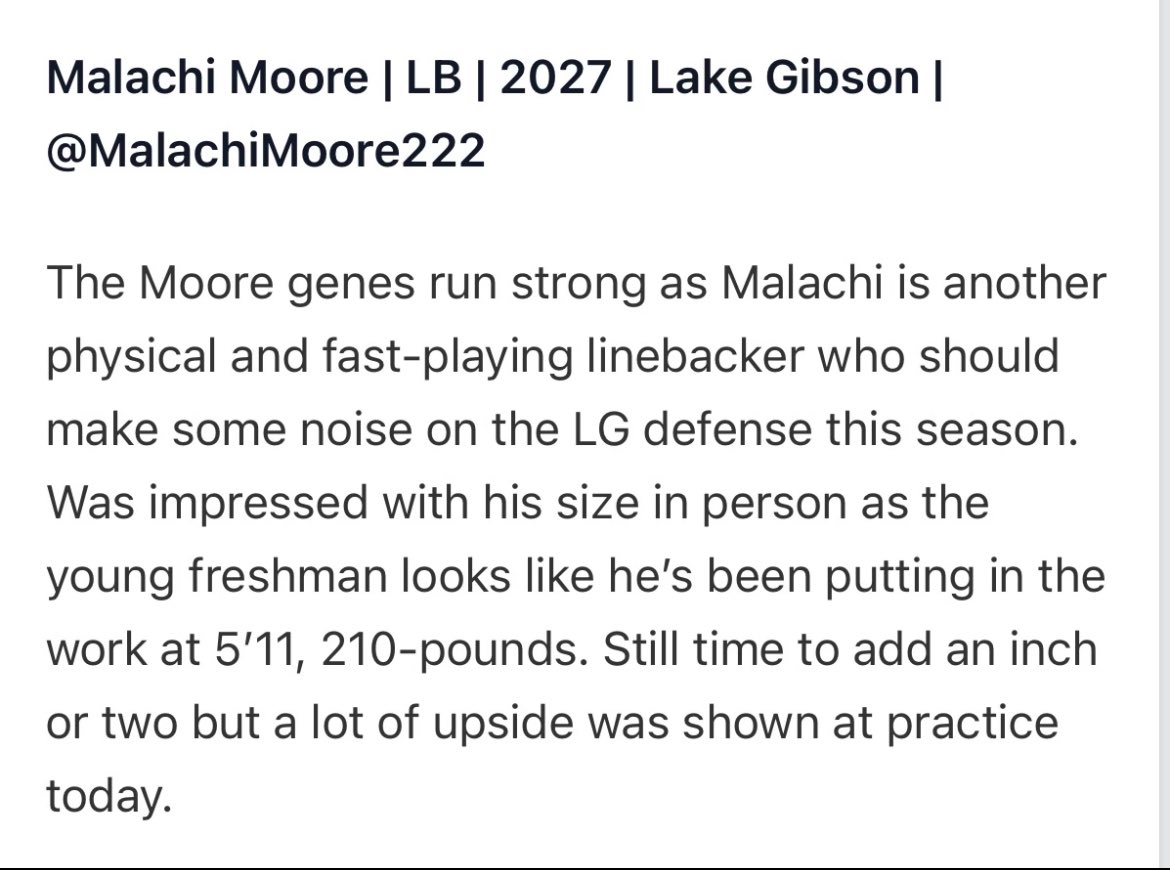 Thank you for the write up💯🙏🏾!! @PrepRedzoneFL @THEPLATFORMDR @RealNews102 @LakeGibsonFB @CoachRPringle @QuintonBoatwri3 @SopcQuinton @oneway7on7 @H2_Recruiting @BlueSumMedia @Anthony34352017