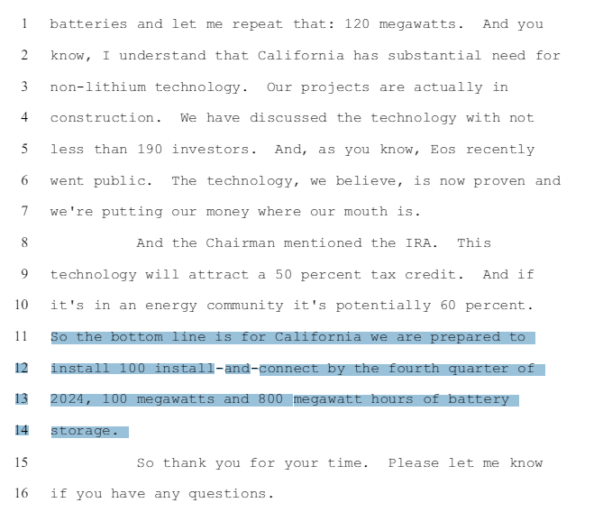 @thehipskipple @Cluster_6 @TenPeaksJournal @FreemyerGreg @Jackie_s_pace @JoeMastrangelo8 @mc_bee4 Mike Gravely literally introduced Peter Daily of IEP to the California Energy Commission to talk about how great Eos is and the projects they're doing in TX.

LADWP is the municipal entity eligible for the DOE grant. Complicated financing IEP is developer

efiling.energy.ca.gov/GetDocument.as…