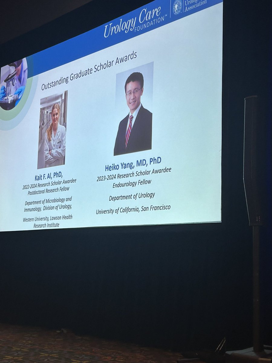 Kait Al (@kait_al) on Twitter photo I am humbled and honoured- a massive thank you to <a href="/UrologyCareFdn/">Urology Care Foundation</a> <a href="/AmerUrological/">Amer. Urol. Assn.</a> for this recognition. This 2-year award period has been career-building, productive, and a blast! Thanks also to my mentor <a href="/Our_MicroBiome/">Burton Labs</a> and colleagues <a href="/westernuUrology/">Western Urology</a> I am humbled and honoured- a massive thank you to <a href="/UrologyCareFdn/">Urology Care Foundation</a> <a href="/AmerUrological/">Amer. Urol. Assn.</a> for this recognition. This 2-year award period has been career-building, productive, and a blast! Thanks also to my mentor <a href="/Our_MicroBiome/">Burton Labs</a> and colleagues <a href="/westernuUrology/">Western Urology</a>