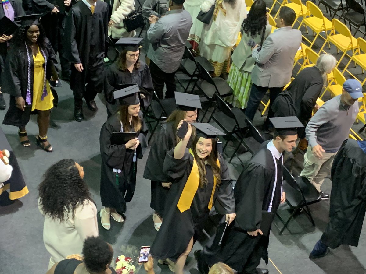 CoachKMo's tweet photo. Rain did not stop graduation from happening at Millersville. Happy Graduation day to my senior Graduates! Onward and Upward https://t.co/xtRGfqXi1I