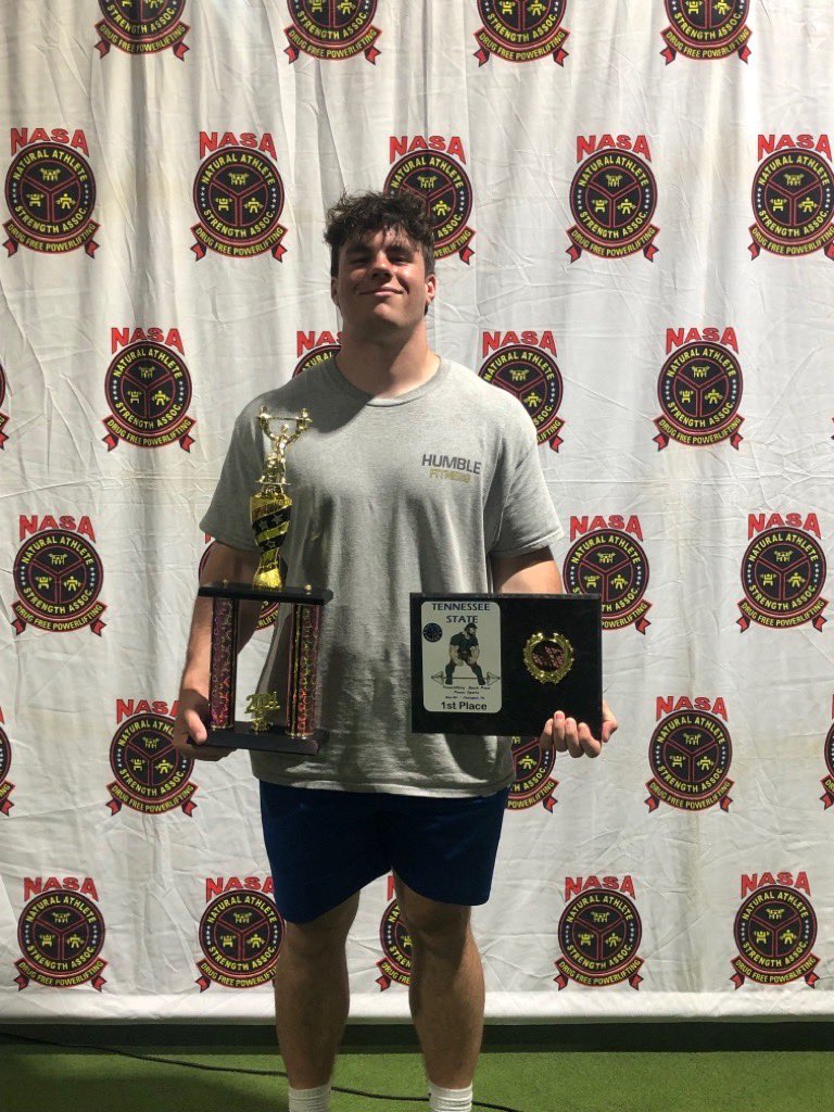 Brentwood Wrestling (@wcsbhswrestling) on Twitter photo Senior Bruin, Ruger Humble, just set the Tennessee State Record for Teens and High School with a Bench Press of 408 lbs!!! 💪💪💪
<a href="/wcsBHSAD/">BHS Athletic Dept</a> <a href="/NomadSmitty/">Damon Smith</a> <a href="/cspulliam/">Charles Pulliam</a> Senior Bruin, Ruger Humble, just set the Tennessee State Record for Teens and High School with a Bench Press of 408 lbs!!! 💪💪💪
<a href="/wcsBHSAD/">BHS Athletic Dept</a> <a href="/NomadSmitty/">Damon Smith</a> <a href="/cspulliam/">Charles Pulliam</a>