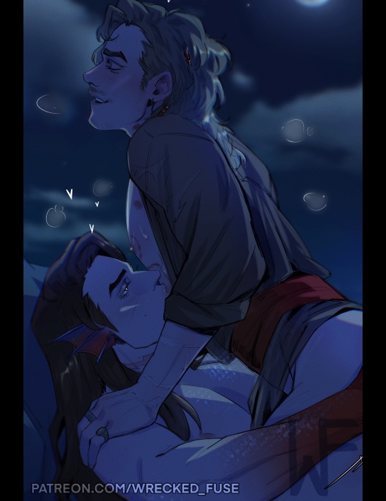 Siren!Steve and pirate!Billy meeting in the night 💦