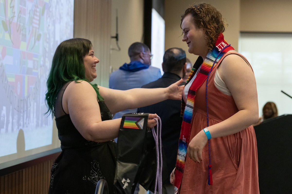 The @UISDiversity Center held a specialty graduation ceremony today honoring Black, Hispanic/Latinx and LGBTQIA+ #UISedu graduates today in the Student Union. 🎓