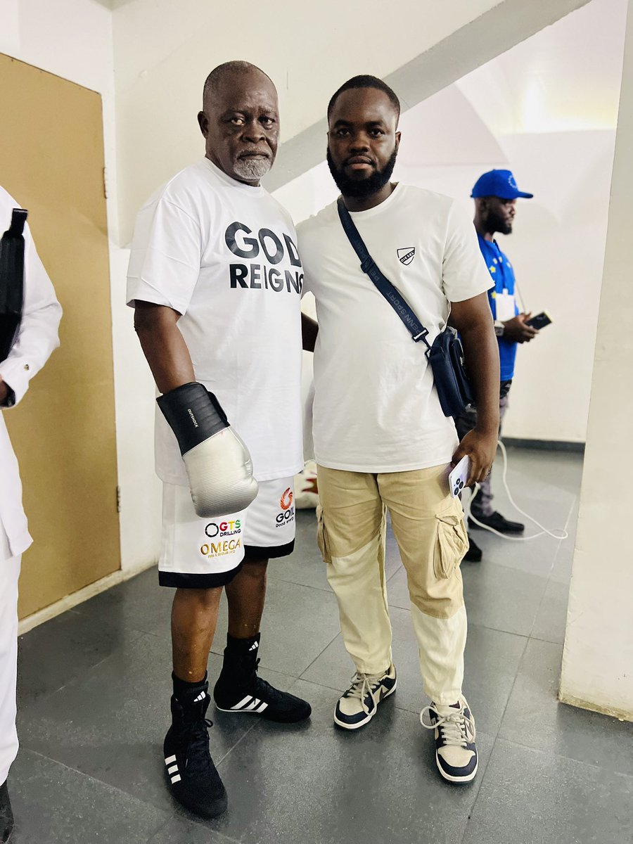 Met the Legend Azumah Nelson, it's all about Diplo Rumble 🇪🇺🇬🇭🔥