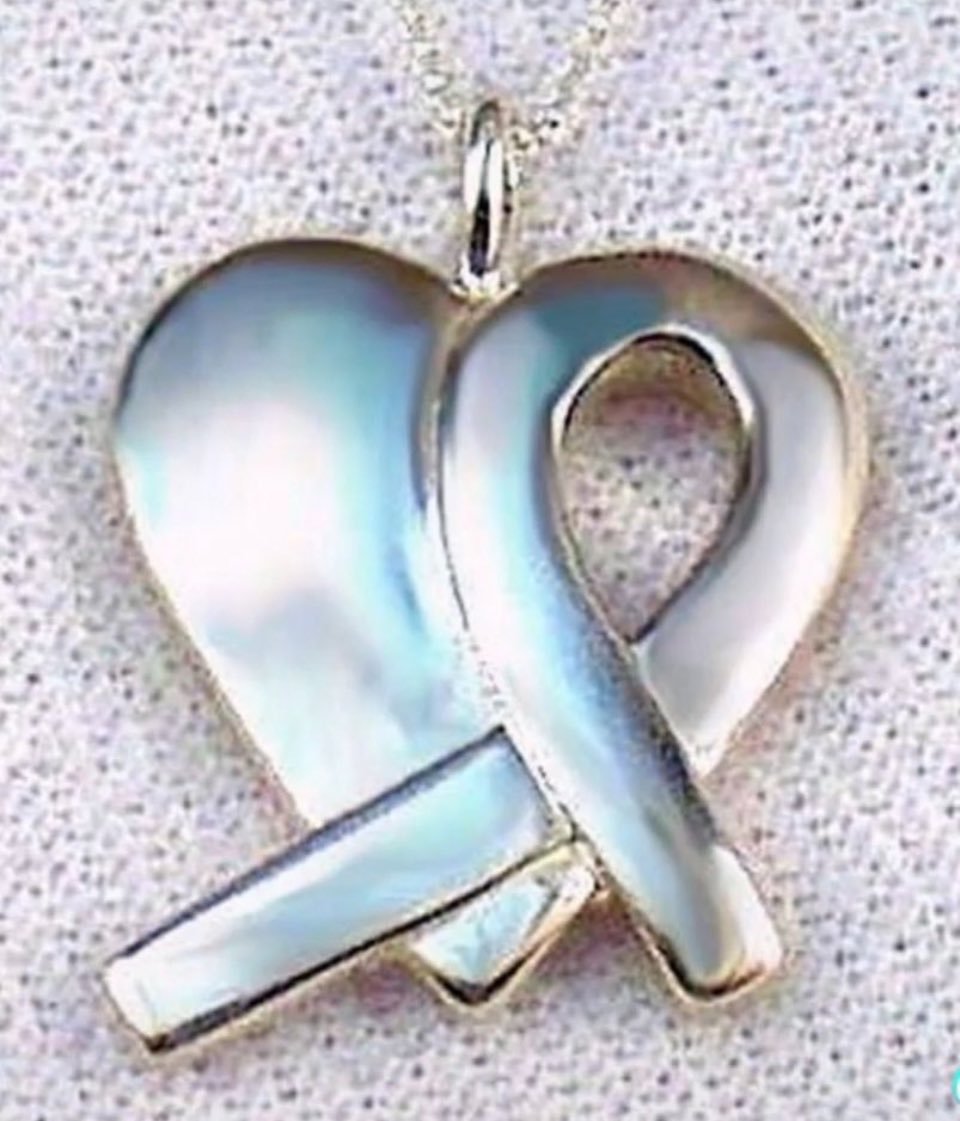 Beautiful Sterling Silver Ribbon Heart Pendant available from @MaryPatBoyd1 DM her for purchase options! Perfect for any cause! #jewelry #pendant #sterlingsilver #heart #ribbon