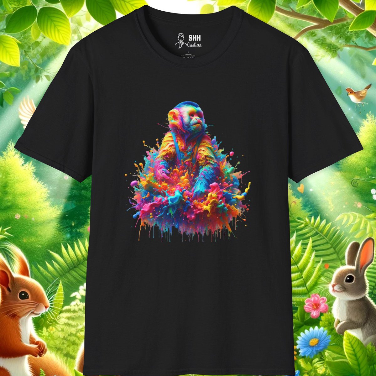 Unleash your inner wild with our Psychedelic Capuchin Monkey T-Shirt! 🌈🐒 It's more than just apparel; it's a vibrant statement. Ready to wear your wild? #ColorExplosion #MonkeyTee #PsychedelicLook

shhcreations.com/products/psych…
