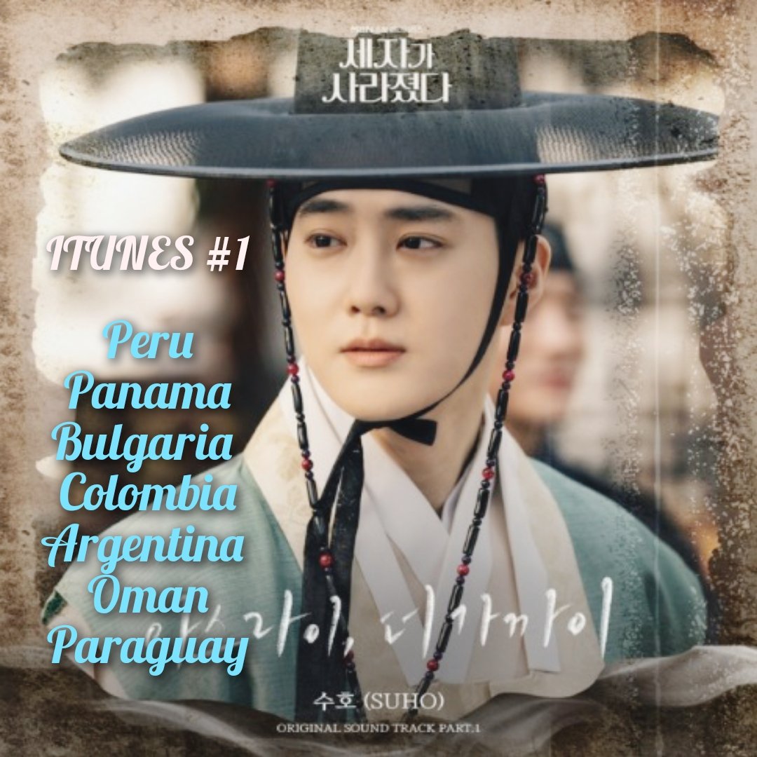 #SUHO's OST Love You More Gradually debuts at #45 on Worldwide iTunes Song chart🎉 and #126 on European iTunes Song chart 👏 It topped Itunes in 7 countries 🥳 Peru Panama Bulgaria Paraguay Colombia Argentina Oman #SUHO_LoveYouMoreGradually #Suho #수호