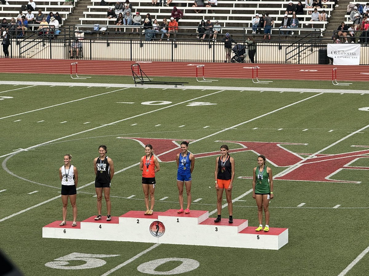Congratulations to Caddo Junior Jaycie Nichols - the Class 2A Girls Long Jump State Champion!!! Jaycie also placed 4th in the Class 2A Girls 100m Dash. Proud to be a Bruin!!!
