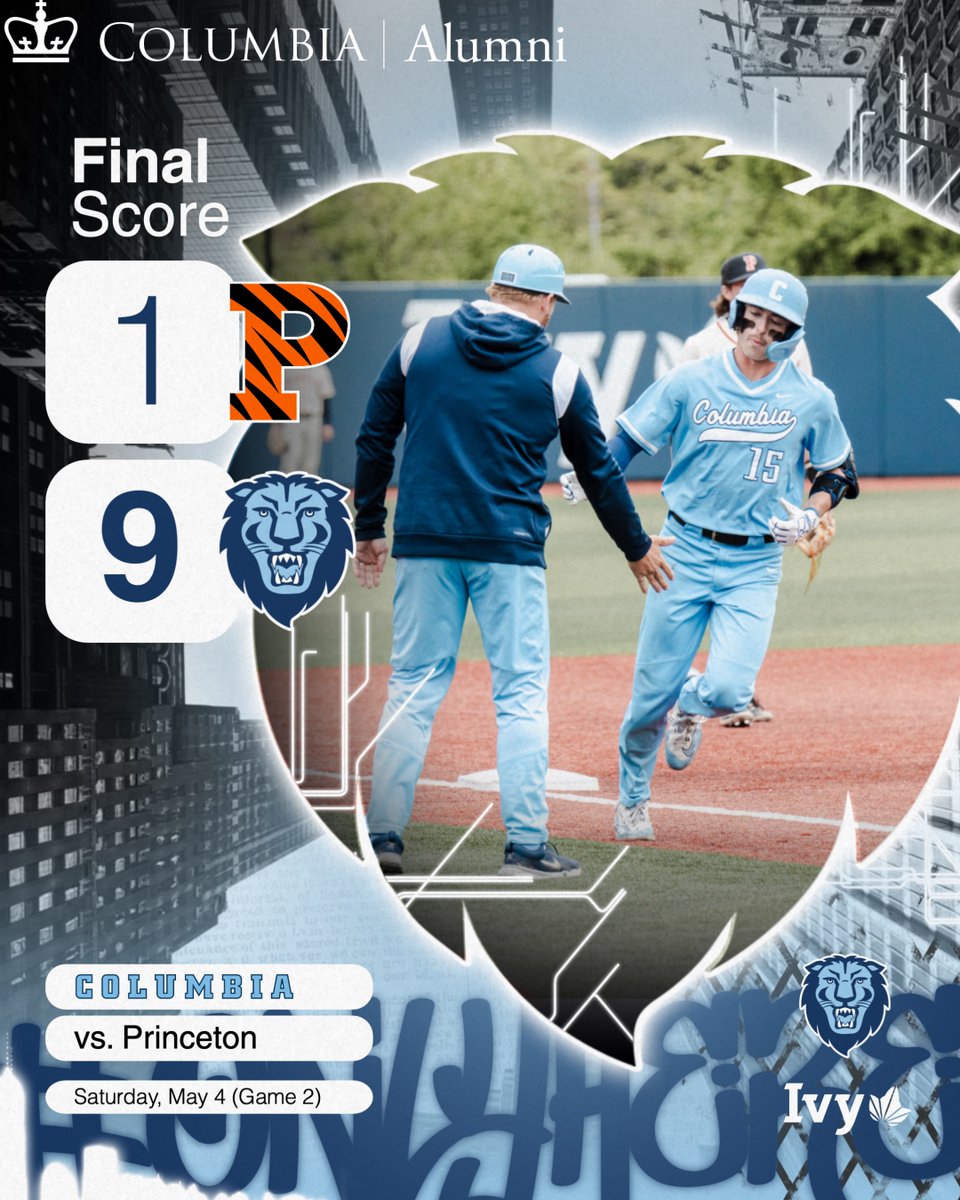 LIONS WIN!!! Series Win ✅ Columbia closes out @IvyLeague play with a DH sweep of Princeton! The Lions tie their program record with 1️⃣7️⃣ conference wins! #RoarLionRoar🦁 #OnlyHere🗽