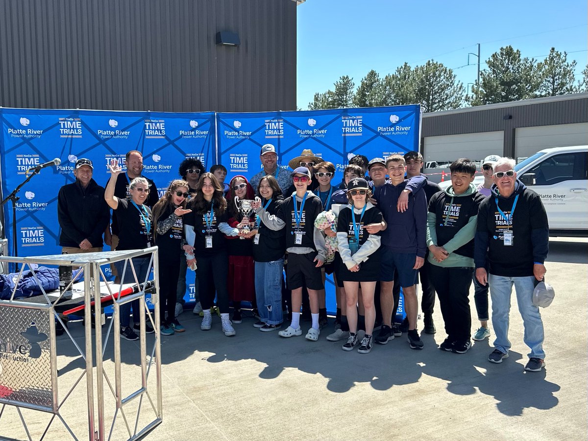PRPAuthority's tweet photo. Congratulations to all the talented middle school teams who participated in the 5th annual #NoCoTimeTrials! 🏁🌞

Middle school teams from across northern Colorado raced their hearts out this morning in the solar and battery car competition, showcasing their ingenuity and passion for #CleanEnergy.

Huge congratulations to all the winners and participants! 🏎️ Read more: https://t.co/lsvrpkEu7k