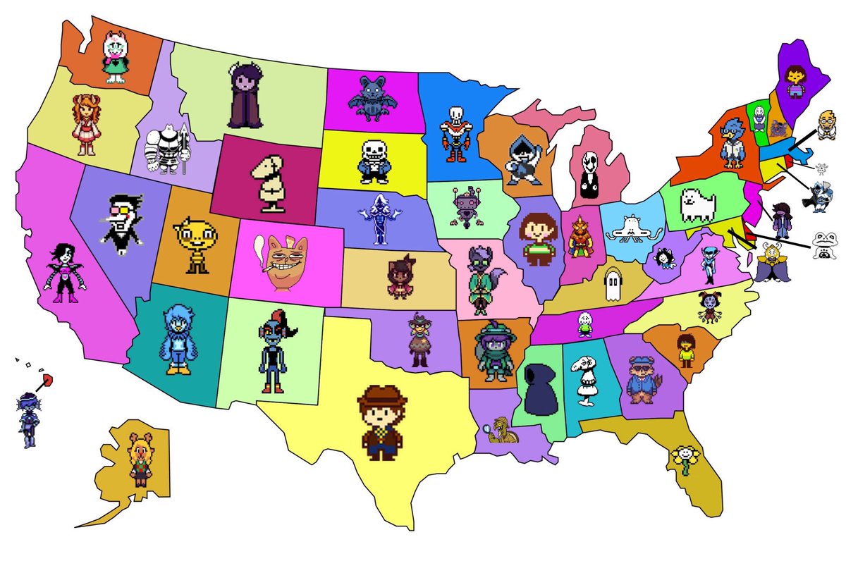 Which Undertale/Yellow/Deltarune character is your state?