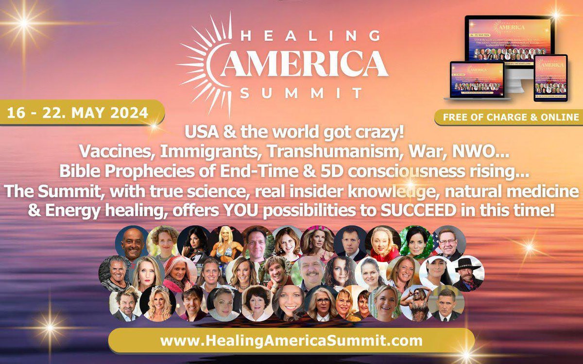 Healing America Summit coming soon!

Many speakers with diverse backgrounds are part of this summit, from healers, doctors, military, law enforcement and influencers. 

Register here: healingamericasummit.com/?affiliate=dra…

Read more: anamihalceamdphd.substack.com/p/healing-amer…