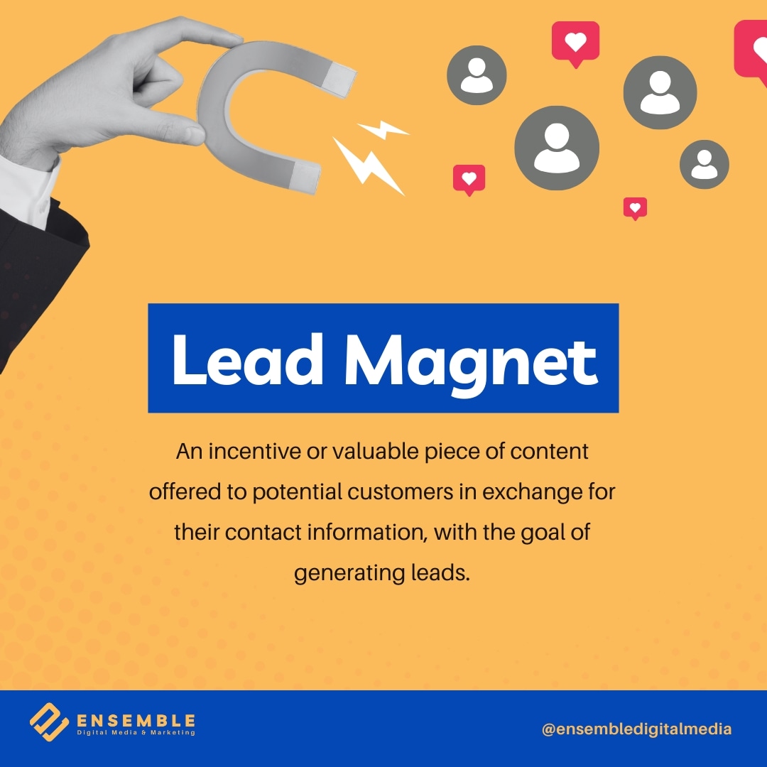 Lead Magnet: Offering value to unlock a world of opportunities. Elevate your strategy by enticing potential customers with valuable content in exchange for their contact information.

Let's generate leads and fuel your growth journey together! 

  #GrowthStrategy #edm #blackowned