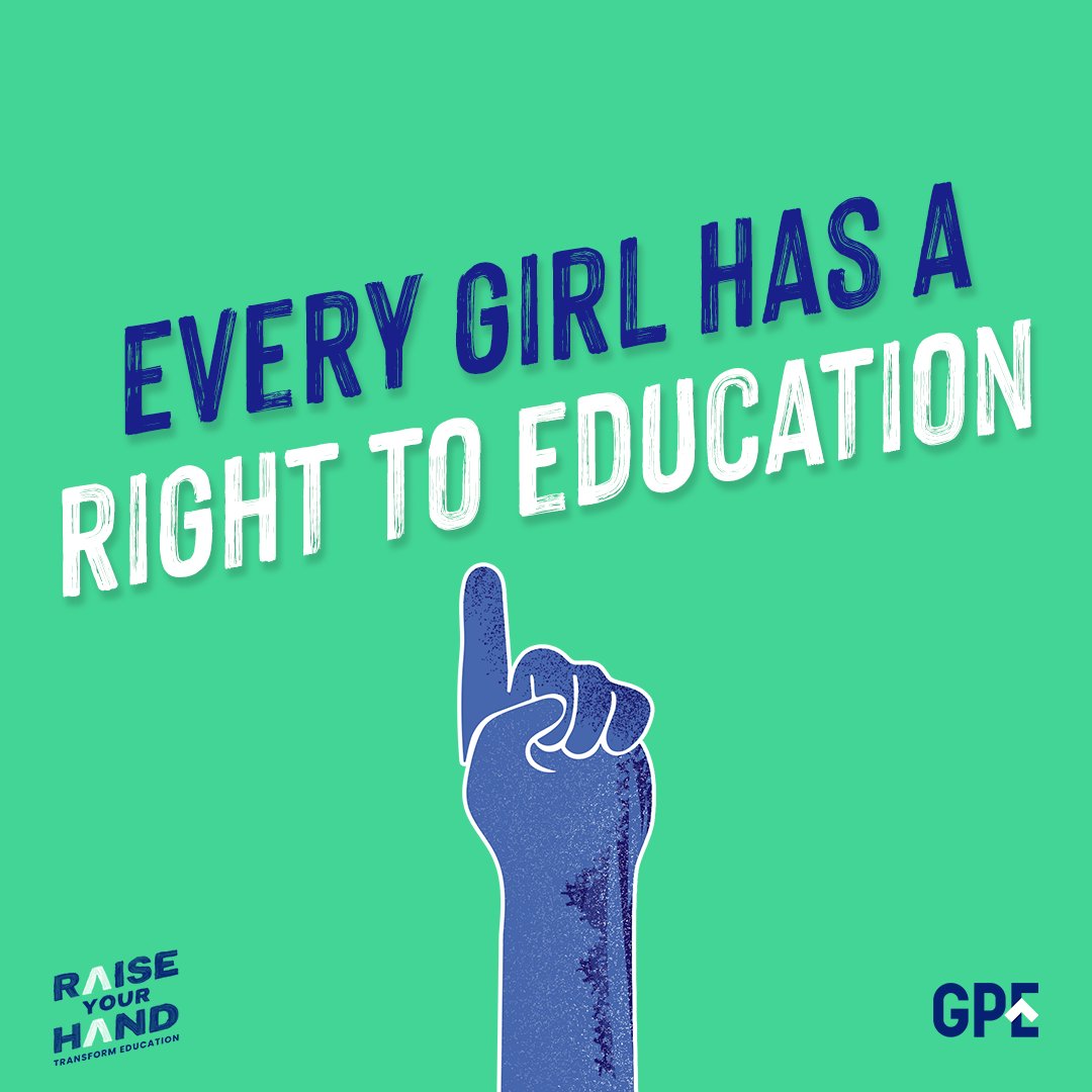 In case you need some pointers:

👉 Every girl belongs in school
👉 Every girl deserves to learn in safety  
👉 Every girl matters
👉 Every girl has a #RightToEducation

#TransformingEducation
#RaiseYourHand