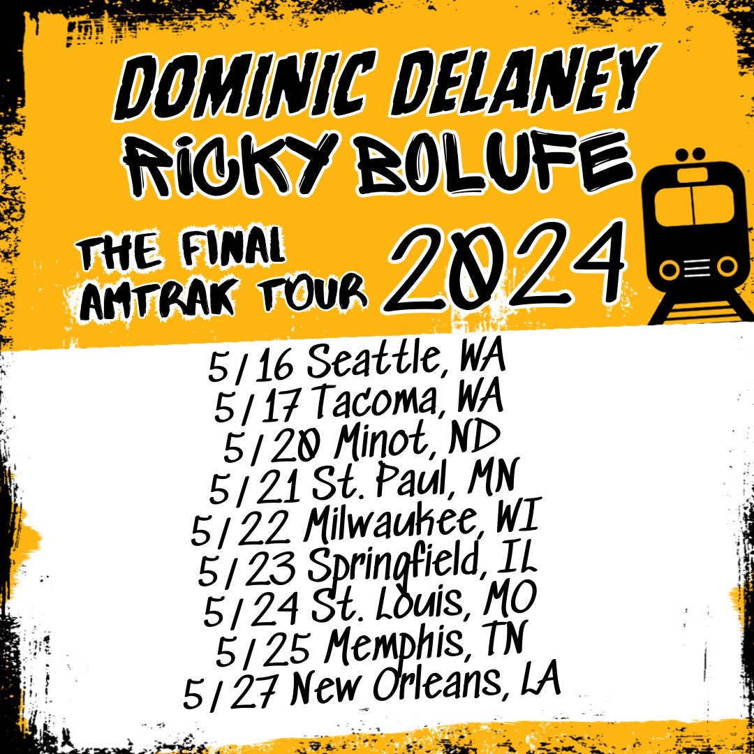 Two weeks away!! #TheAmtrakTour