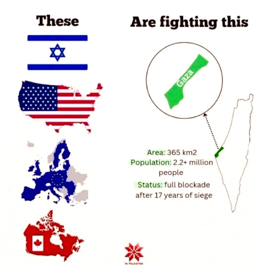 Think about that.
#GazaGenocide 
#TerorristIsrael