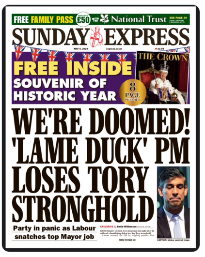 UKIP's tweet image. The #Tories are weak. Voters have clearly given up on them. They are doomed because they lack the courage to deliver policies that #UK voters really want.  Now the only way to take back control of our country is to #unitetheright. #JoinUKIP