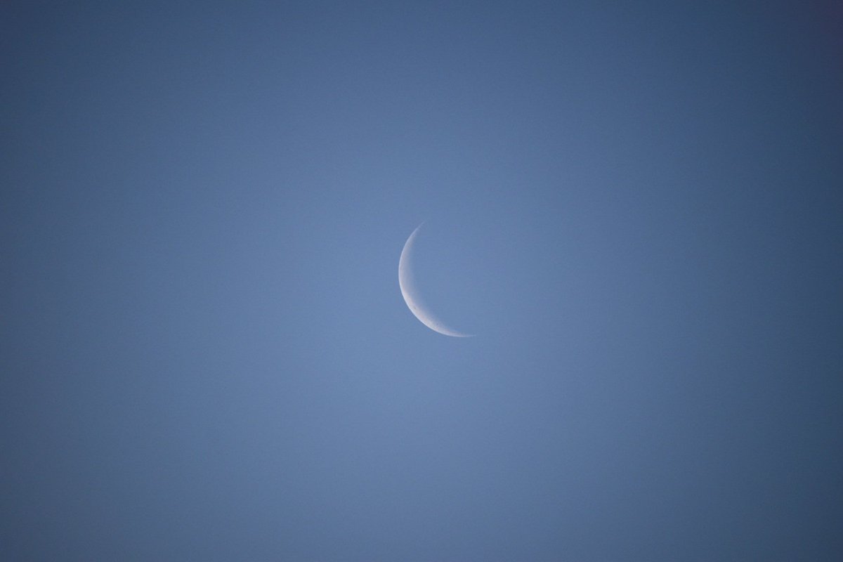 5/5 大阪の朝空、午前5時過ぎ
生駒山の際は靄っていました。飛行機雲も朝焼け。
雲越しの日の出でしたが、細いお月さんは綺麗に見えていました。
#マイあさ