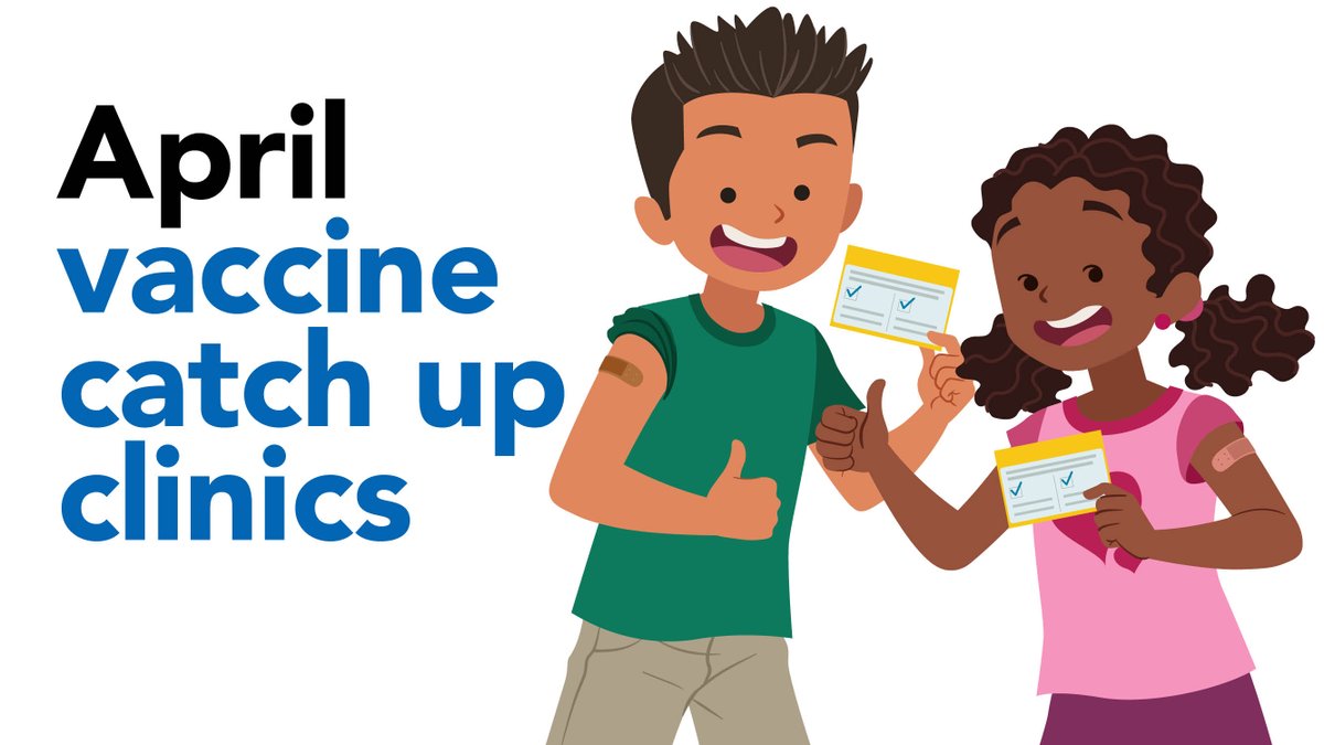 Peel Public Health wants to help children get back on track by offering afternoon, evening & Saturday childhood immunization clinics. 💉

Book now by calling 905-799-7700. 📞