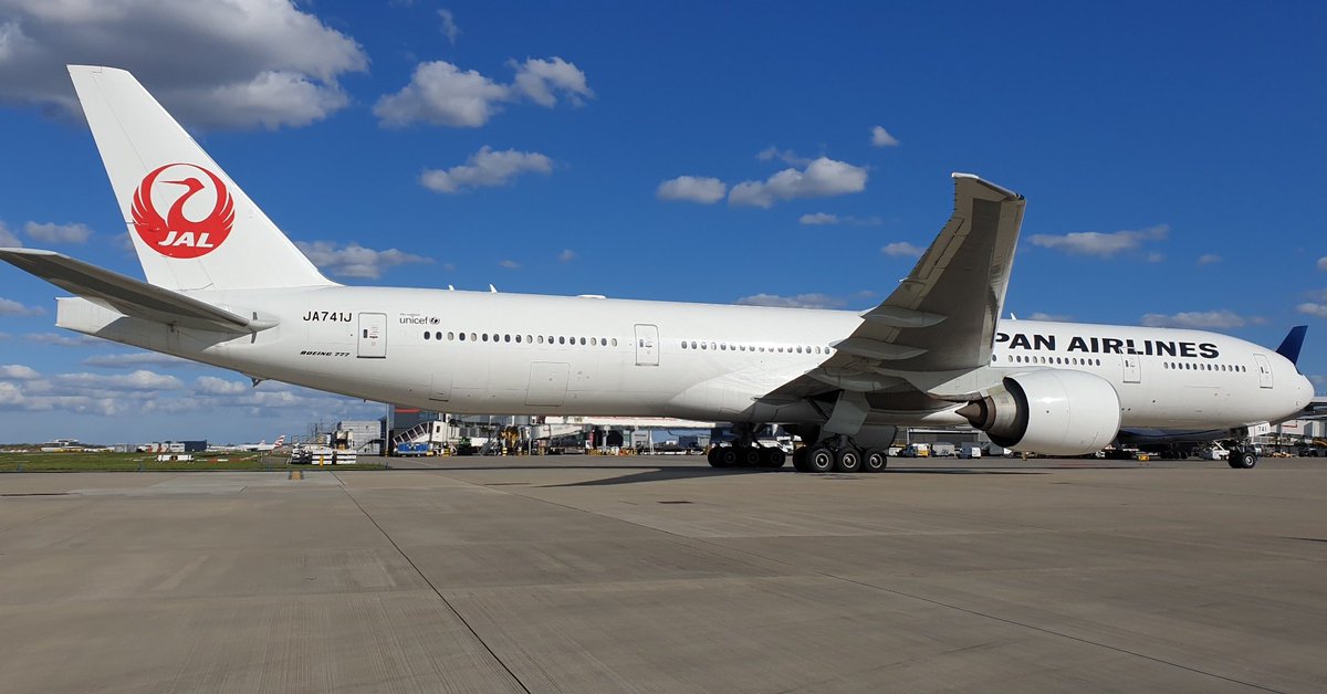 @jasonlanesplanes JAL Japan Airlines Boeing 777-346ER JA741J Heathrow Airport 30-3-2024