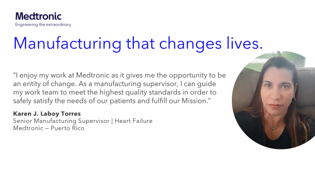 My manufacturing colleagues, including Karen, make me proud to work at Medtronic. Here, a life-changing career is yours to engineer. Join the team that power the extraordinary. #CareersThatChangeLives #MedtronicEmployee bit.ly/3UtKY6N