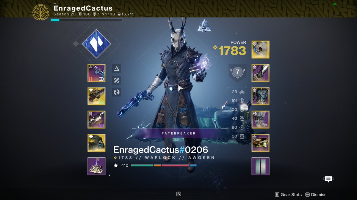 Only a few days after the interview I did with @pattycakesGG and I've run into multiple people using the build that I haven't seen anyone use in months, let alone all 3 parts together (gun, subclass, exotic). Really cool to see the content creator community reach in action :D