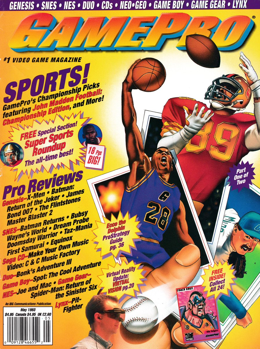 GamePro, Volume 5 May 1993 #Jumpman #Jumpman23 #JumpmanHistory #AirJordan #MichaelJordan #Jordan #Chicago #Bulls #NBA #Mj23Covers