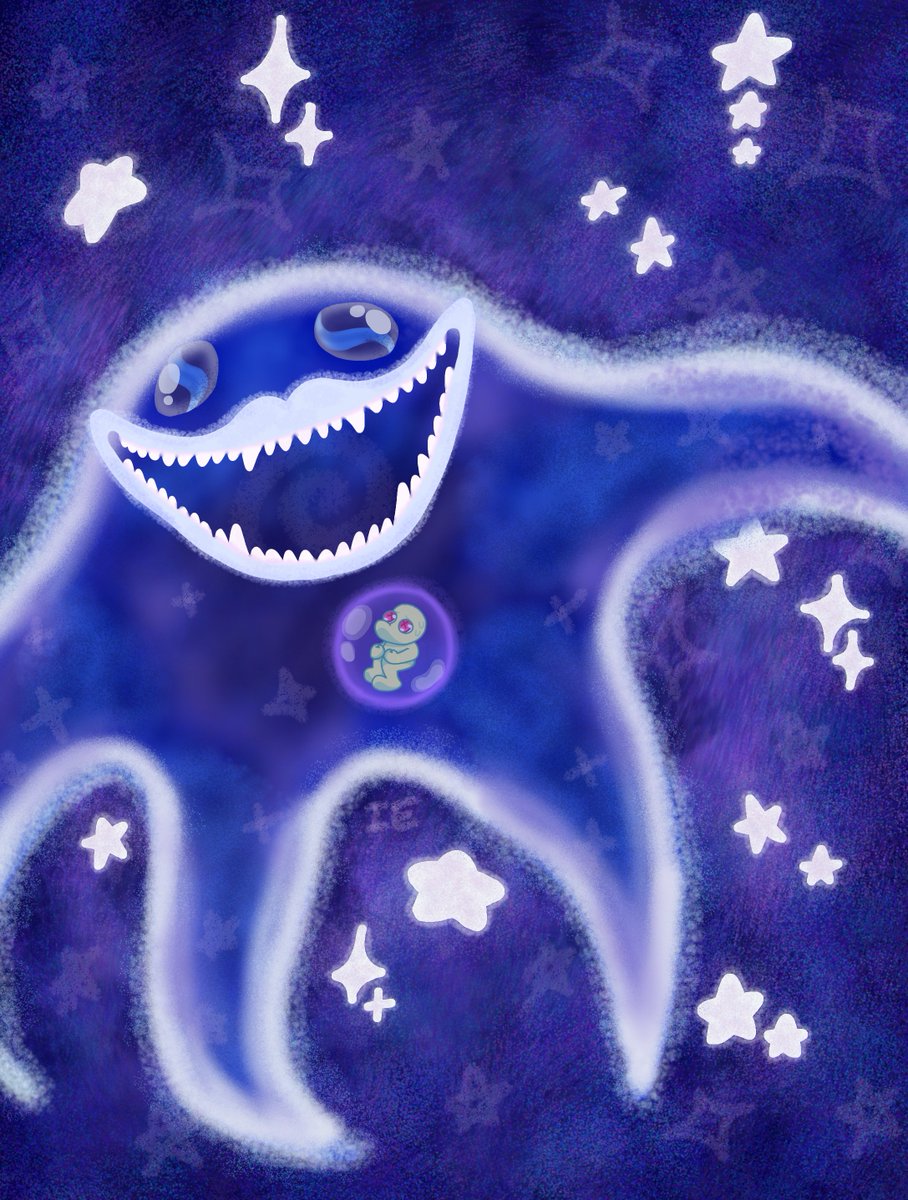 InkyEntity's tweet image. Take some new art to prove I'm not dead #littlerunmo #grobletombusmarbleeyes