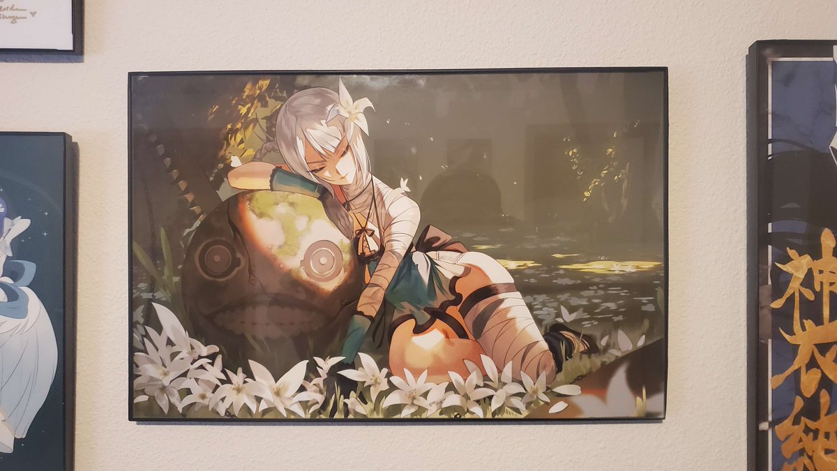 happy to hang up this new artwork i got from @CharmiiSan its so beautiful!