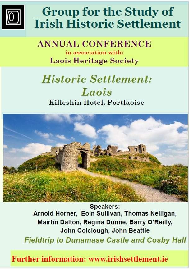 Very excited to be joined by many great scholars as I speak about #HelenRoe next weekend for the annual Group for the Study of Irish Historic Settlement Conference. The schedule of speakers and options to get a ticket can be got over at irishsettlement.ie