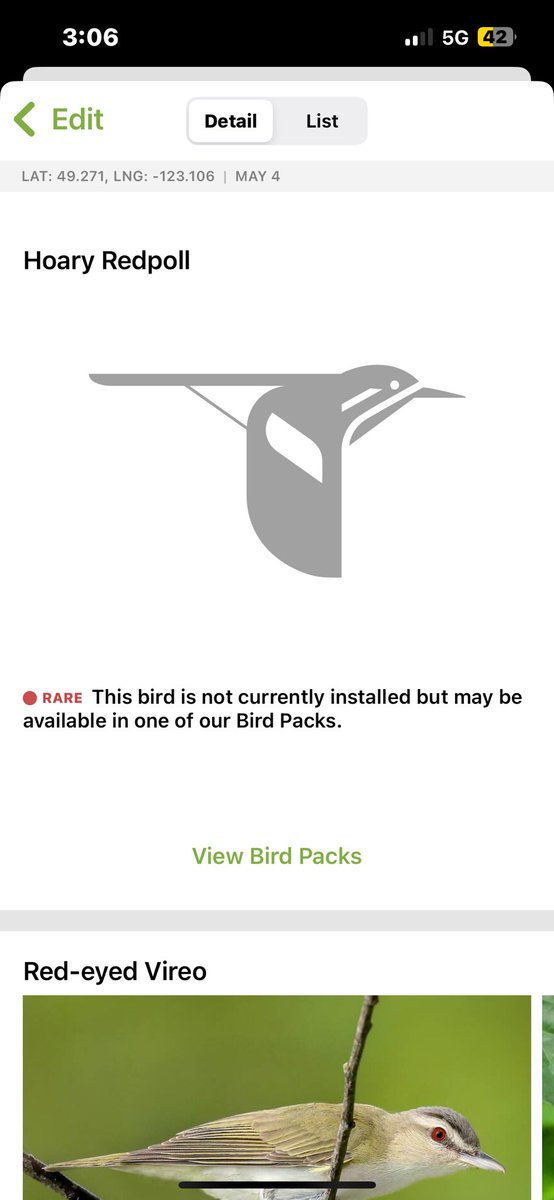 ESQUIREMATT's tweet image. A Hoary Redoll @downtownvan? #birder #birds @