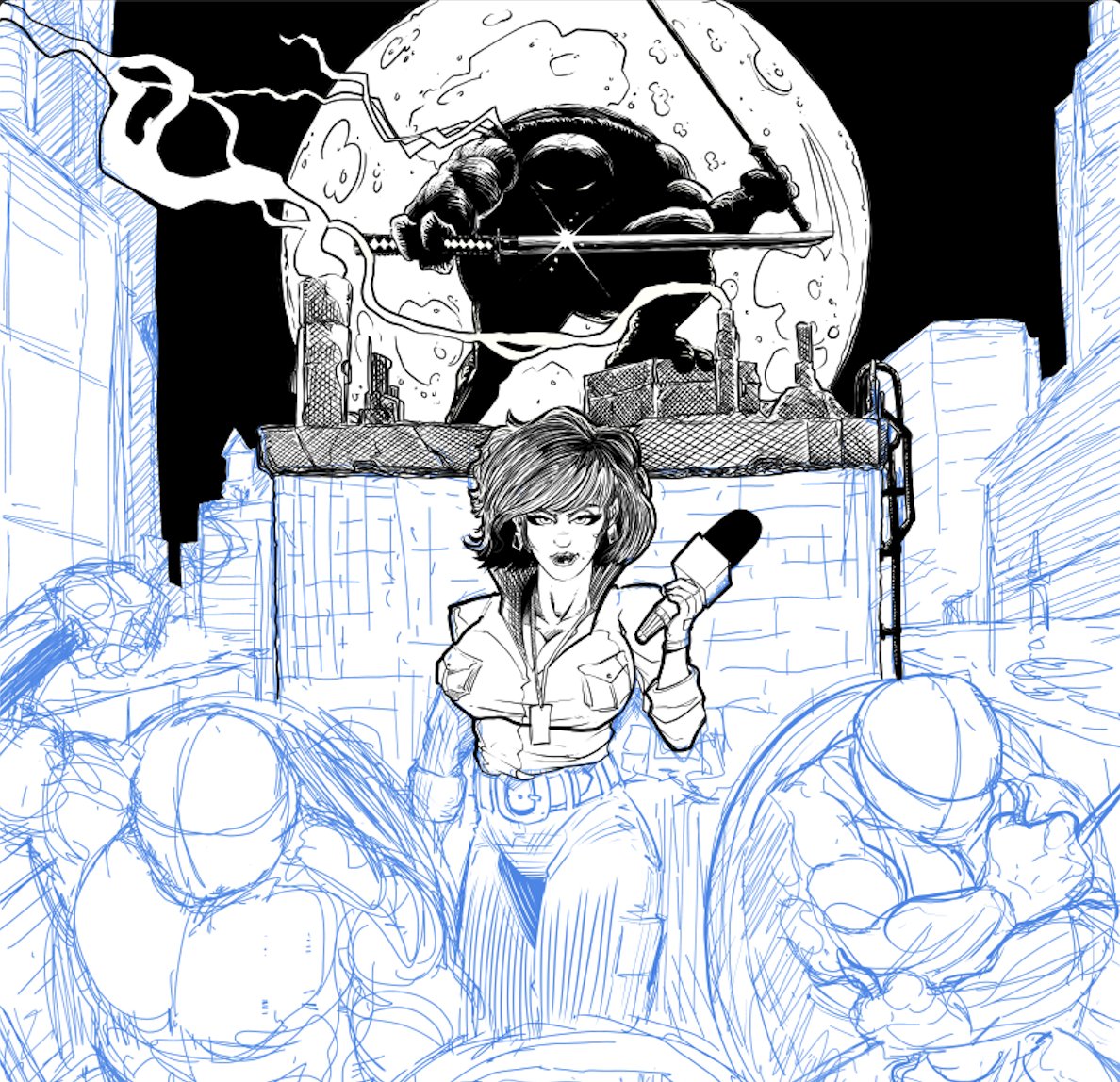 WIP/#TMNT commission w/April O'Neil based off cosplayer @Samurai_Jill_ #TurtlePower