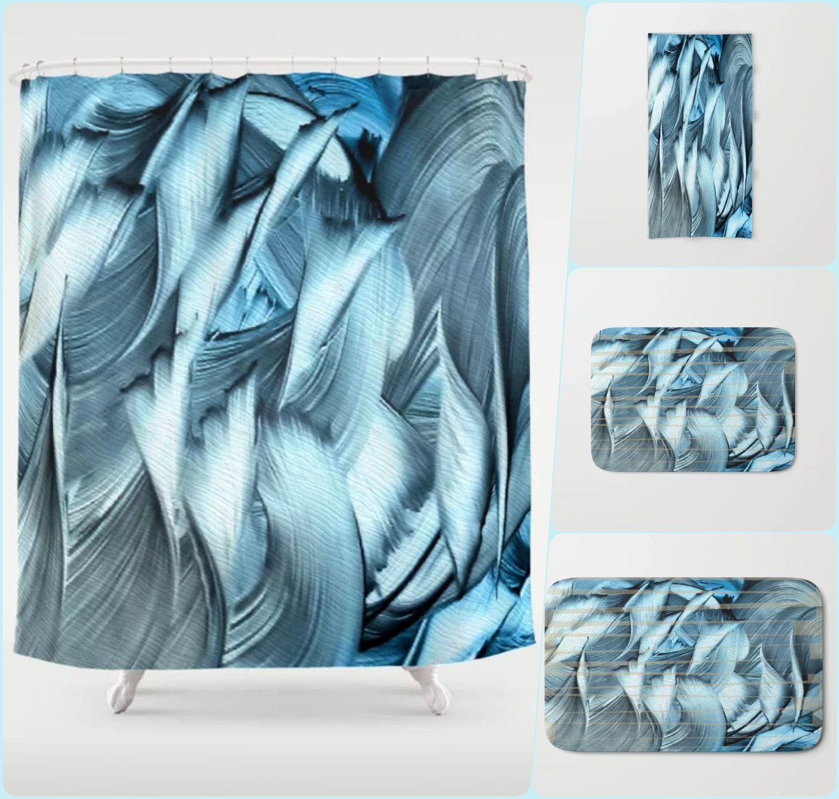 Qebui Blue Shower Curtain~by Art Falaxy~
~Art that Elevates your Shower!~
#artfalaxy #shower #bath #towels #rugs #art #society6 #homedecor #Society6max #swirls #modern #trendy #accessories #accents #mats #gifts

society6.com/product/qebui-…
COLLECTION: society6.com/art/qebui-blue…