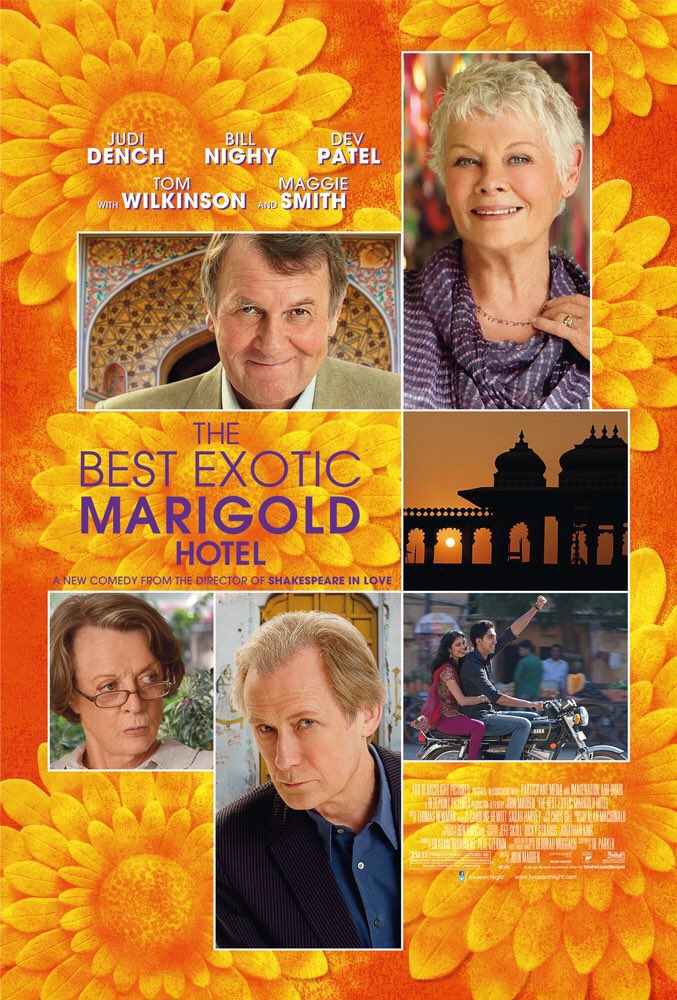 🎬MOVIE HISTORY: 12 years ago today, May 4, 2012, the movie ‘The Best Exotic Marigold Hotel’ opened in limited theaters!

#JudiDench #BillNighy #PenelopeWilton #TomWilkinson #MaggieSmith #DevPatel #CeliaImrie #RonaldPickup #TinaDesai #LilleteDubey #DianaHardcastle #SidMakkar