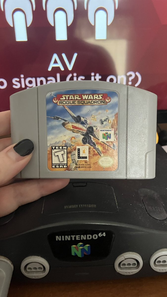 I kinda wanna try out this Star Wars game. It’s called Star Wars Rouge Squadron. I have had this game ever since I got my Nintendo 64. I just never got around to playing it until now but it was given to me from one of my mom’s friends a long time ago. Once again Happy Star Wars…