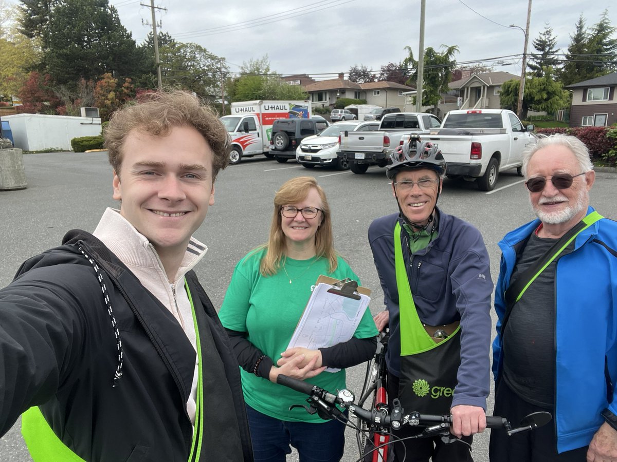 Team Taylor is out on the doors once again! Thanks for the conversations today, #Saanich.