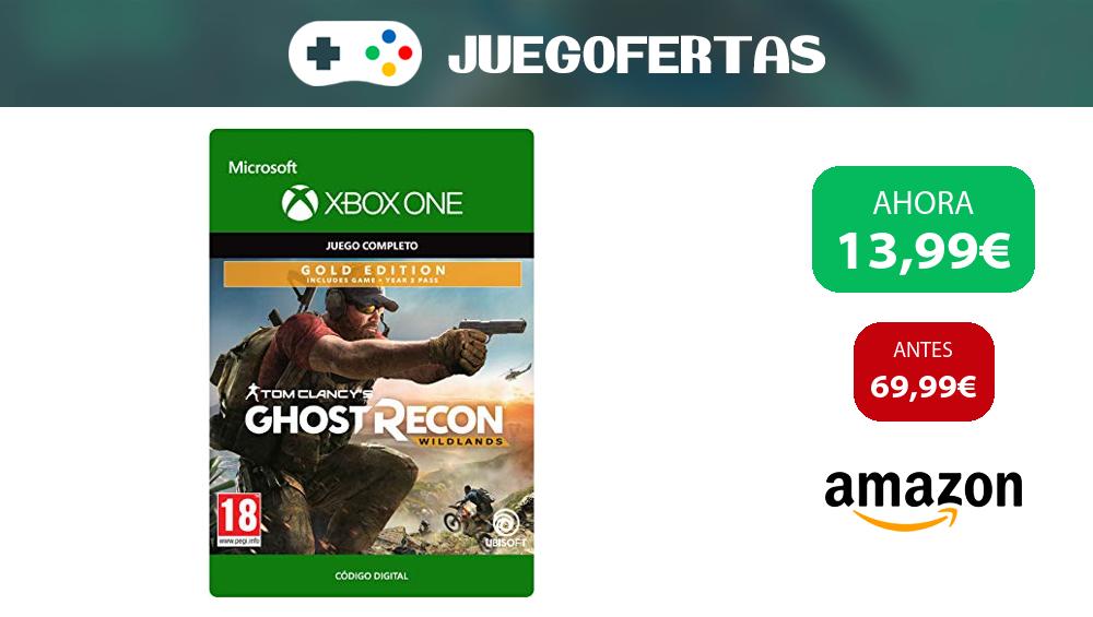 💥 CHOLLO‼️ #amazon Tom Clancy's Ghost Recon Wildlands: Gold Year 2 - Xbox One - Código de descarga por 13,99€ 💸 Comprar: amzn.to/3P5r0hu 🎮 Visto en t.me/juegofertas