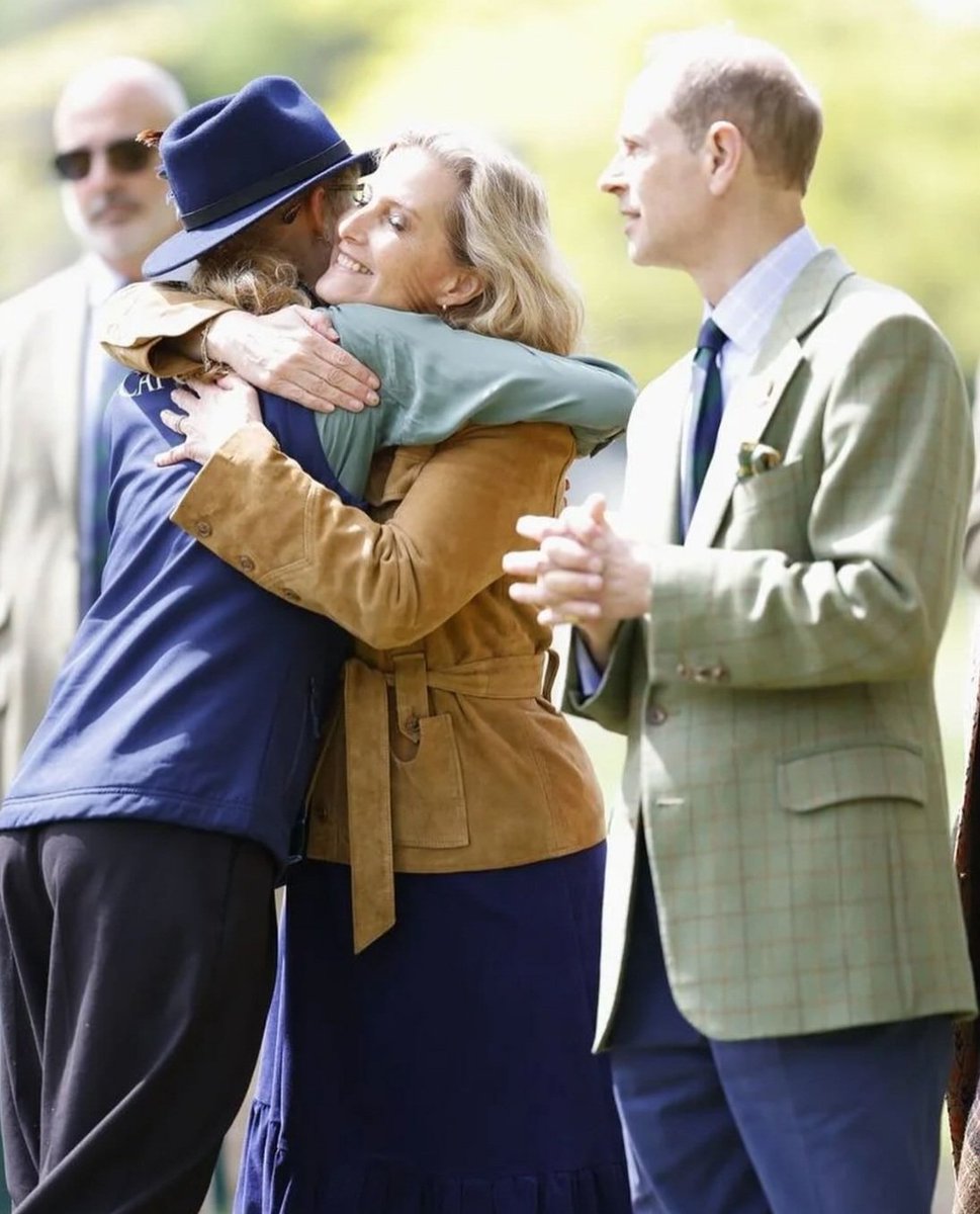 Edward Sophie & Louise at Windsor Horse Show🐎💕 They are such a loving & Supportive Family❤ #DukeAndDuchessOfEdinburgh #LadyLouiseMountbattenWindsor #RoyalFamily #Royalty #Windsor #Jo_March62