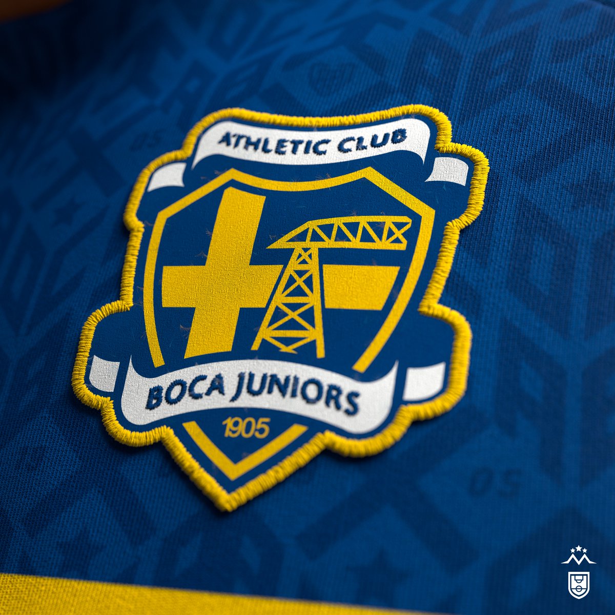 DesignMcl's tweet photo. Home and Away Kit Concept Boca Juniors x Adidas   - (Premier League version) 

- All shield credits to @thefulboedits who was the one who thought it up 
- @BocaJrsOficial  @adidas  @premierleague

I would appreciate the like and rt. https://t.co/7t4yPAFgs7