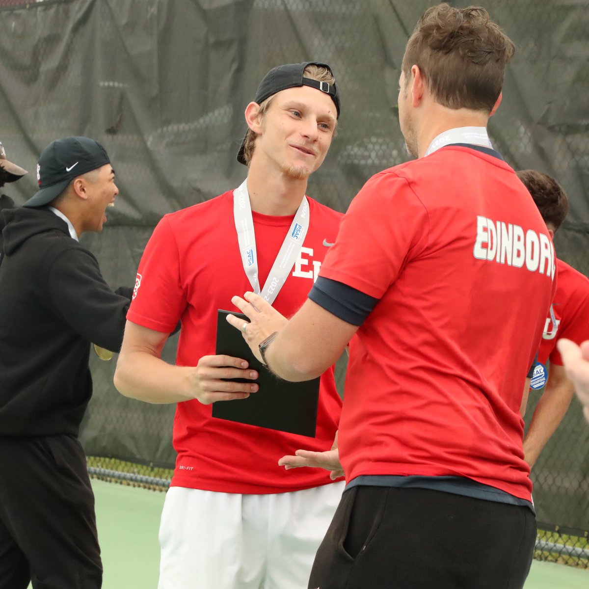 MEN'S TENNIS: After winning his doubles and singles matches on the day, @BoroAthletics' Gordan Mileusnic was named Tournament MVP, all part of Edinboro's ninth all-time PSAC Men's Tennis championship. 🔗psacsports.org/tournaments/?i… #PSACProud