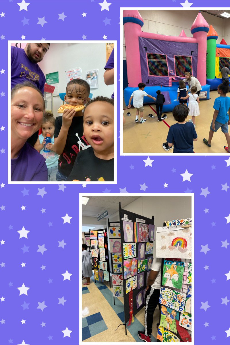Last night’s Art Show and Family Fun Night was so much fun! 🤩 Huge thanks to @MF_Americas and @EndBooklessness for your generous support. Every child received 2 brand new books last night! 📚💜💛 @CFBISD @mpruitt1 @msklarer @McKamyLib @JadeMelton4 @susanmachayo #lovemckamy